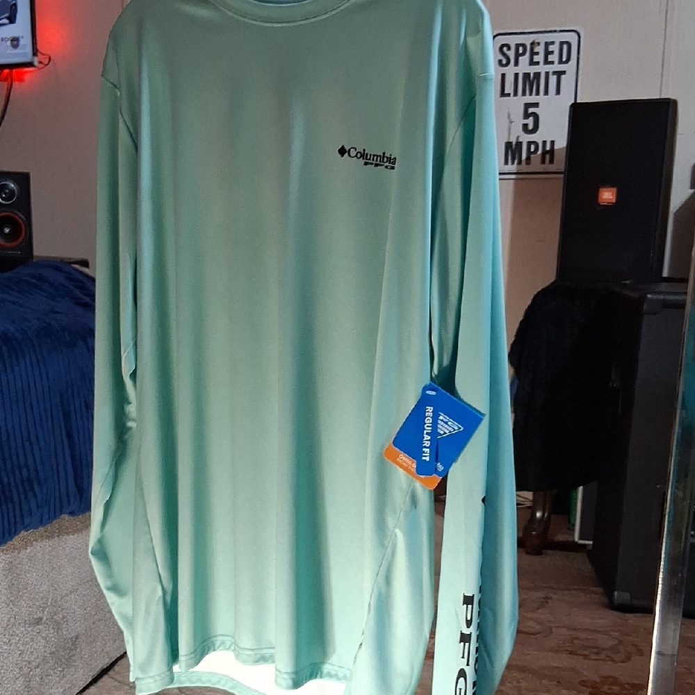 Columbia Men's Mint Long Sleeve Tee